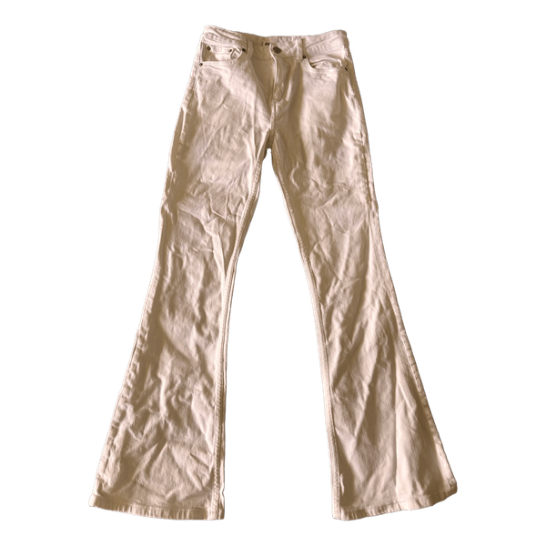 White flare jeans M/38