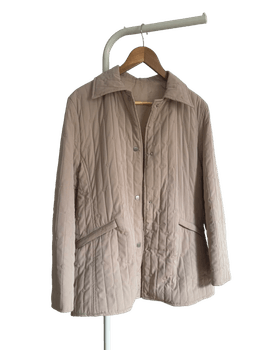 Vintage beige quilted jacket