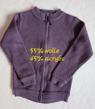 Stormberg purple knitted jacket 122 cm wolle/acrylic