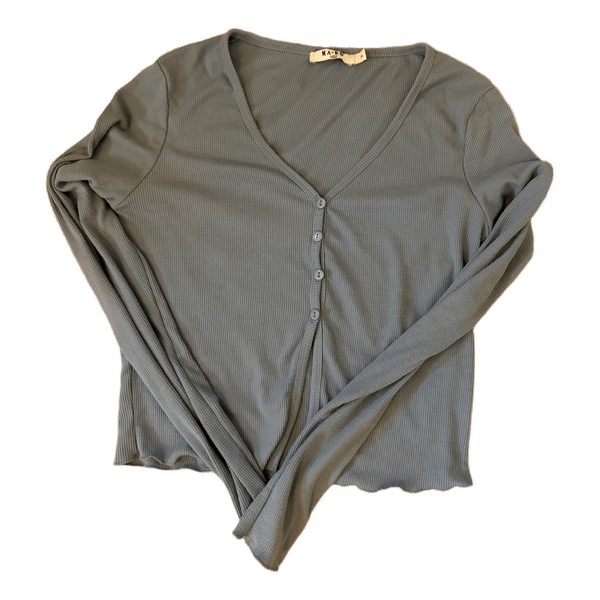 NA-KD ribbed long sleeve cardigan