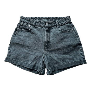 Black jean shorts from House