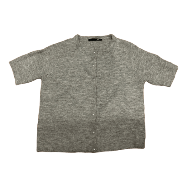 kortærmede strikcardigan