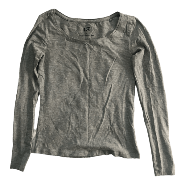Grey long sleeve top