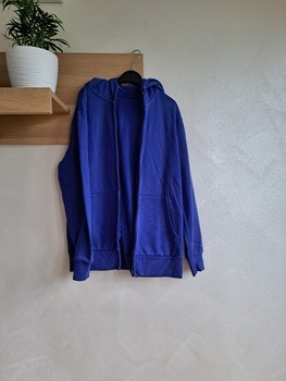 Blue zip up hoodie