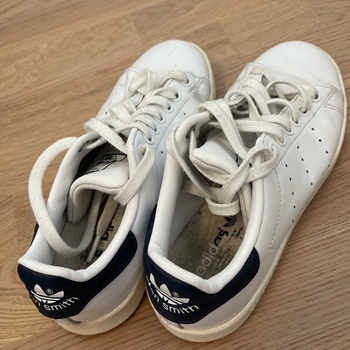 White leather sneakers