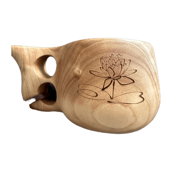 Wooden carved drinking cup