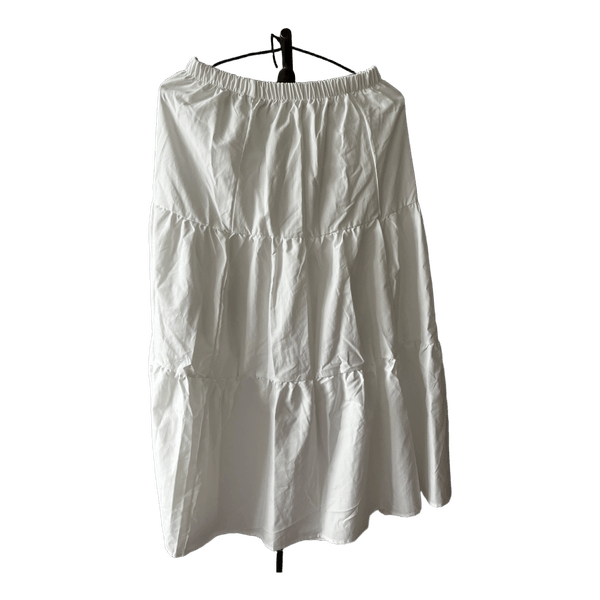 White tiered skirt