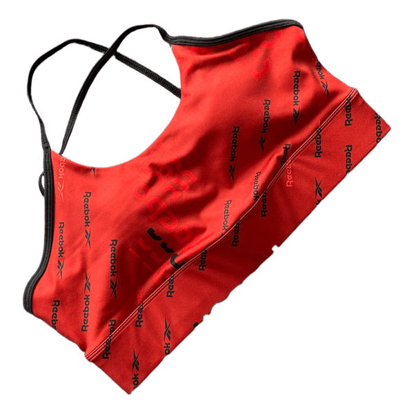 Red Reebok sports bra