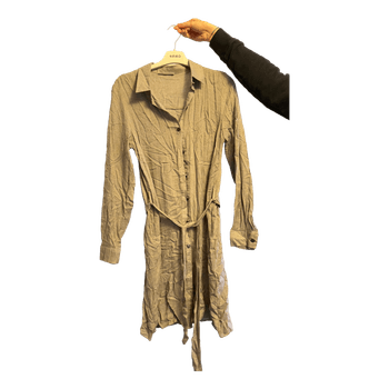 Beige shirt dress