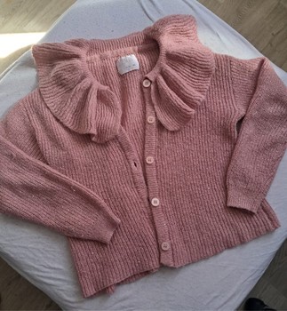 Rozā Zara adīta jaka