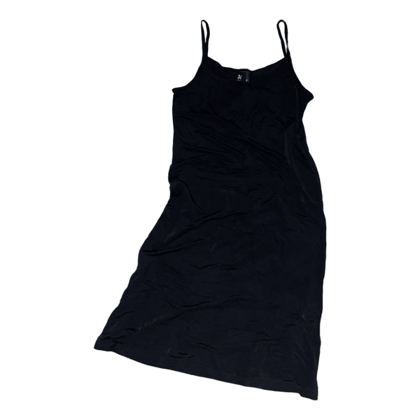 Black midi dress