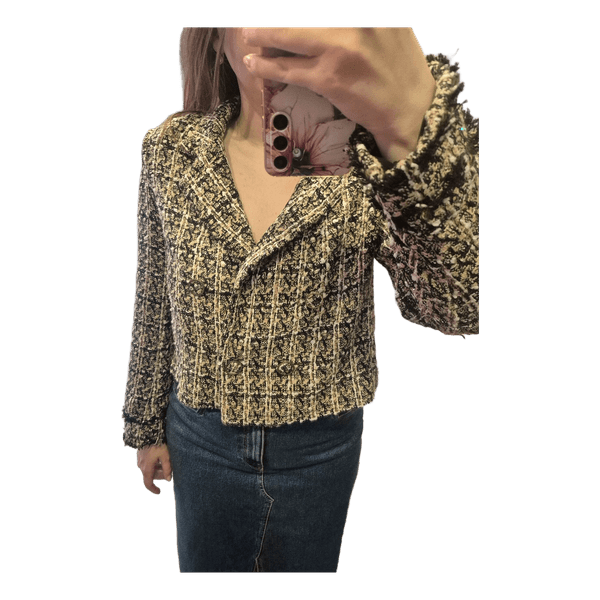 Shein tweed cropped jacket