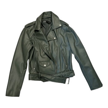 Zara faux leather jacket