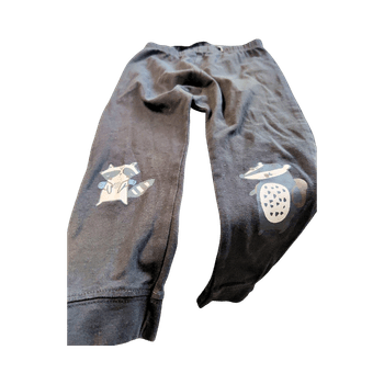 Harmaat lasten leggingsit