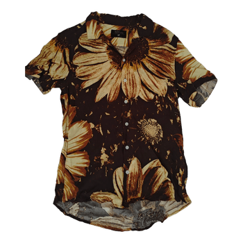 Jean Pascal mens shirt with dunflower