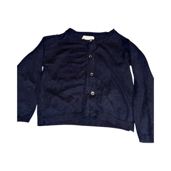 Navy button-up cardigan