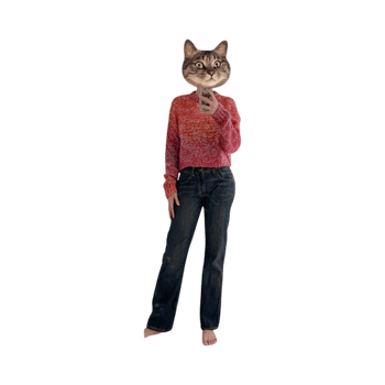Multicolor knit sweater