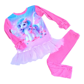 Pink unicorn outfit set
