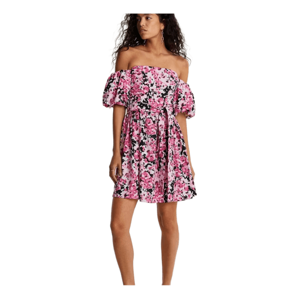 Floral off shoulder dress