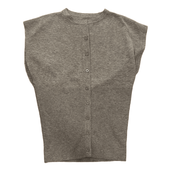 Grå strikket cardigan
