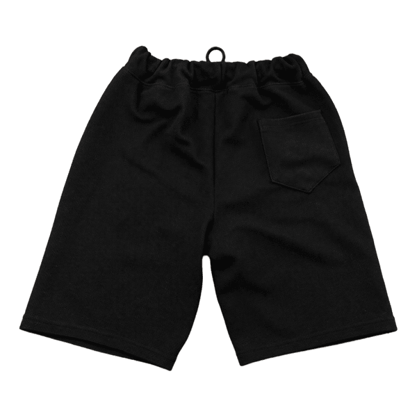Black cotton shorts