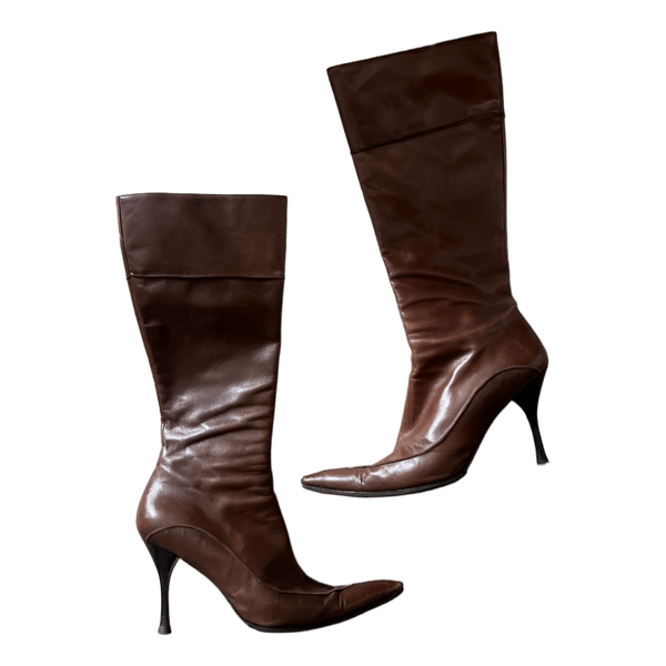 Vintage y2k leather boots 38