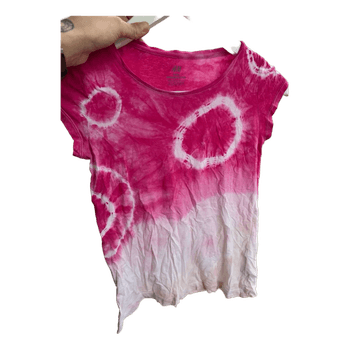 Pink tie-dye t-shirt