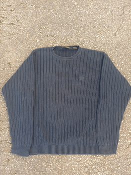 Navy ribbed sweater