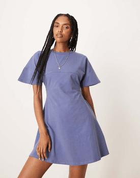 Seam Detail Fitted Mini Dress