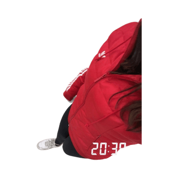 Punainen adidas toppatakki