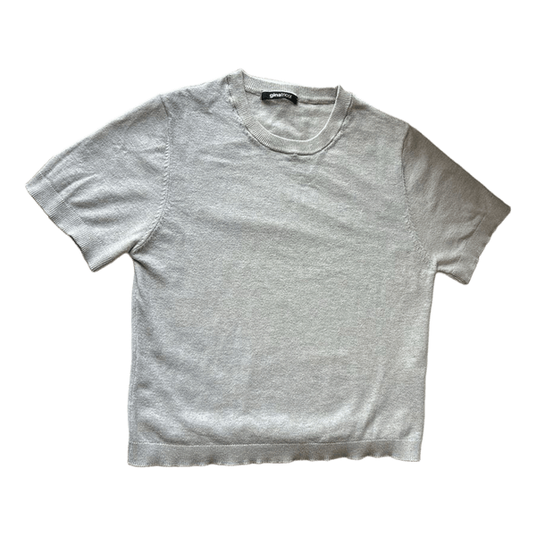 Grey knitted t-shirt