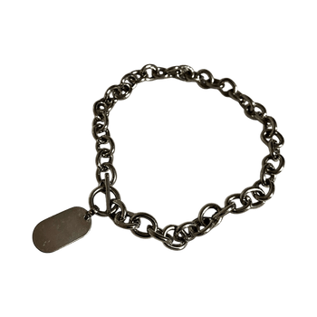 Silver chain bracelet