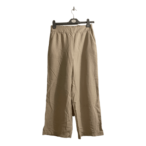 Beige bukser med vide ben
