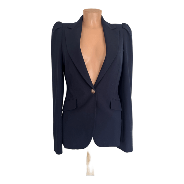 Zara Woman tamsiai mėlynas švarkas