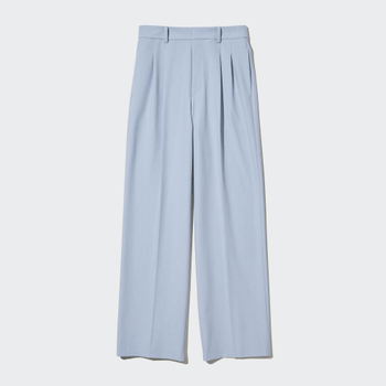 Pleated Wide Leg Trousers