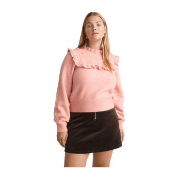 Brown corduroy mini skirt