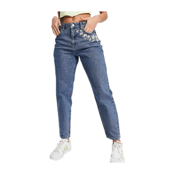 Midwash blue mom jeans