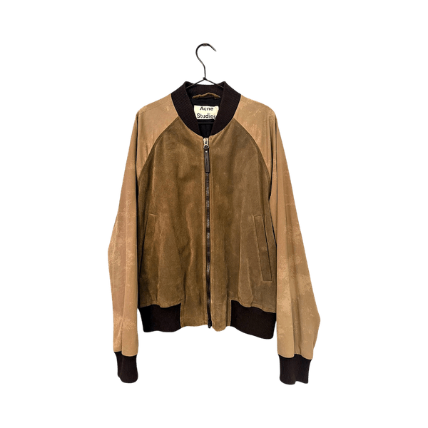 Brown bomber jacket