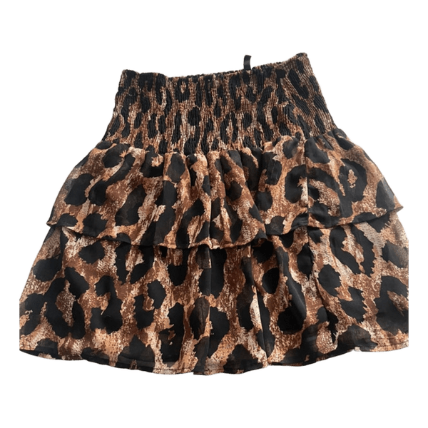 Pieces leopard nederdel