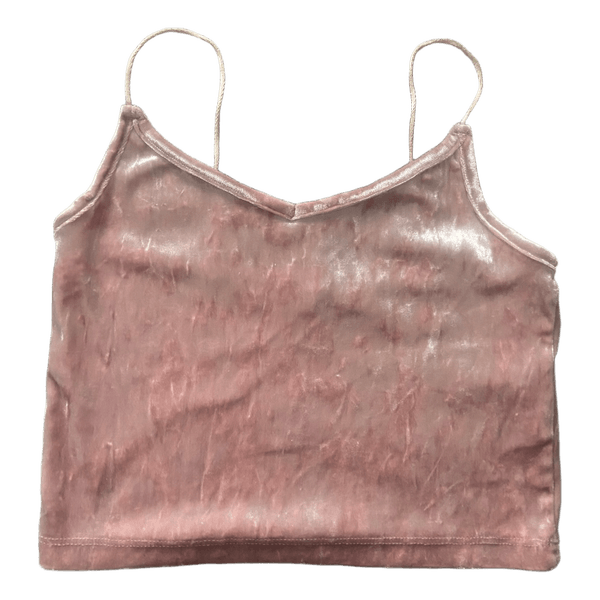 Pink velvet top