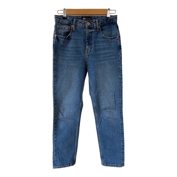 Zara blue straight jeans