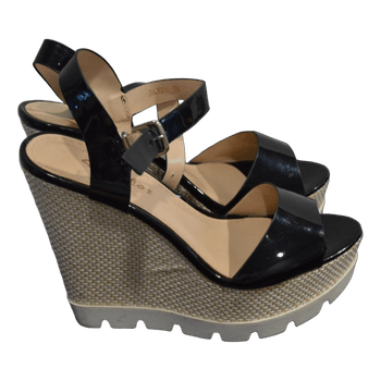 Juodos aukštos espadrilės Flyfor