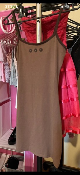 🤎 Brown Daisy Slip Dress