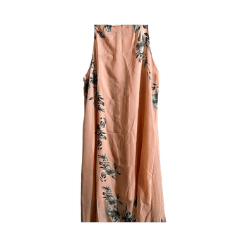 Pink floral maxi dress