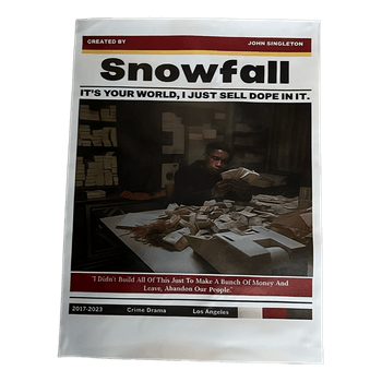 Snowfall televisiosarjan juliste