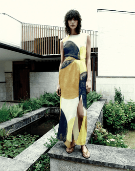 Printed midi dress