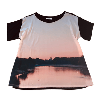 Paul Smith Short-sleeve Graphic T-shirt with Sunset Design