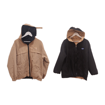 Reversible hooded jacket