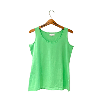 Vihreä hihaton toppi