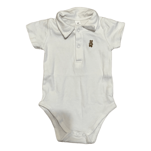 White baby romper